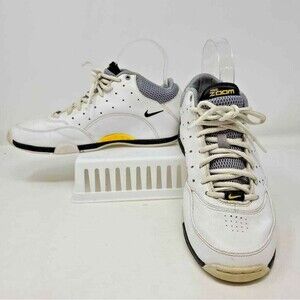 Nike Mens Air Zoom Hoop Le Low Steve Nash Basketball Shoes White 318854-101 7.5